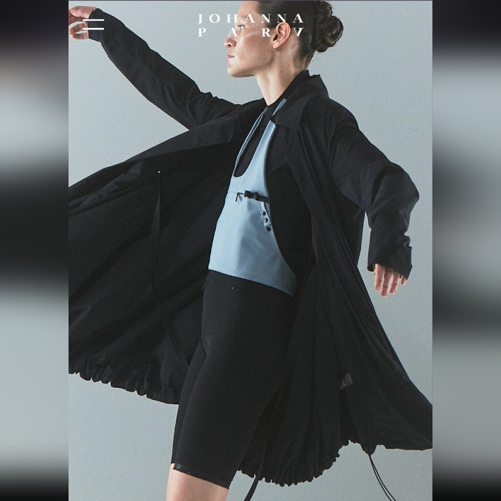 JOHANNA PARV Cover single-breasted coat Black Large